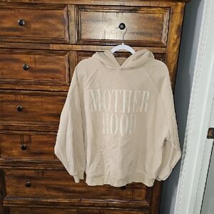 Goodie Two Sleeves Womens Oversized Hoodie. Sz Medium. MOTHERHOOD!!